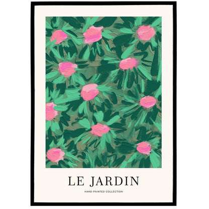 Green Le Jardin Artistic Painted Poster