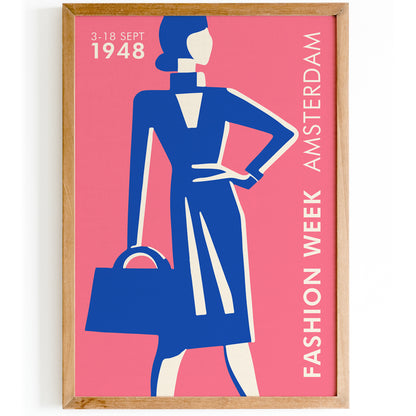 Pink Fashion Week Amsterdam Poster