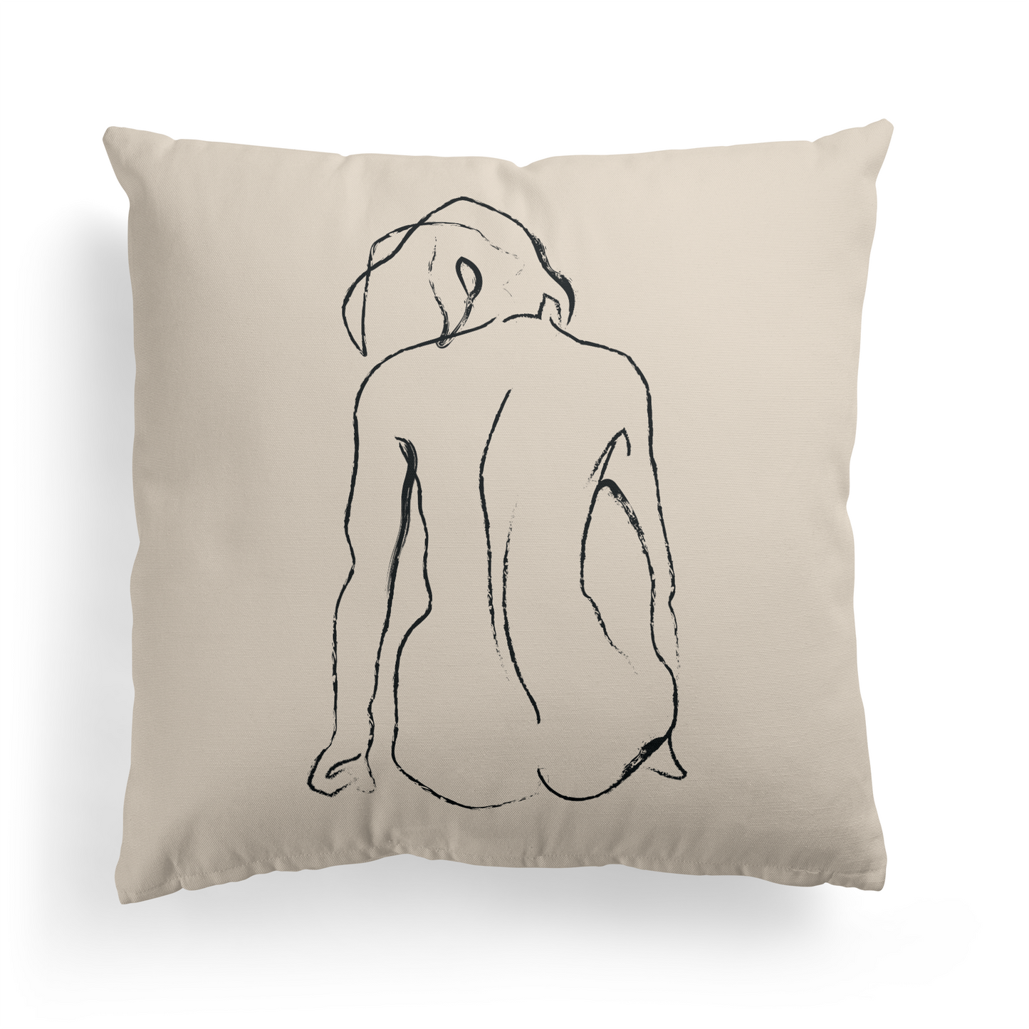 Egon Schiele Sitting Woman Throw Pillow