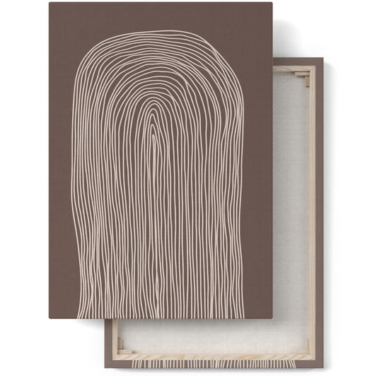 Brown Beige Rainbow Canvas Print