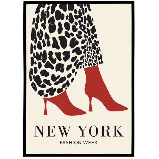 New York Fashion Week Retro Poster
