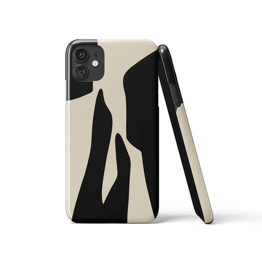 Scandinavian Black Beige iPhone Case