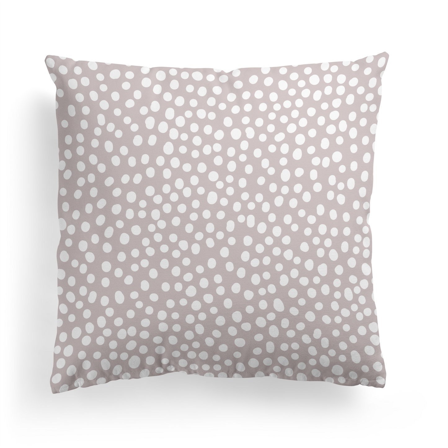 Beige White Dots Minimlist Style Throw Pillow