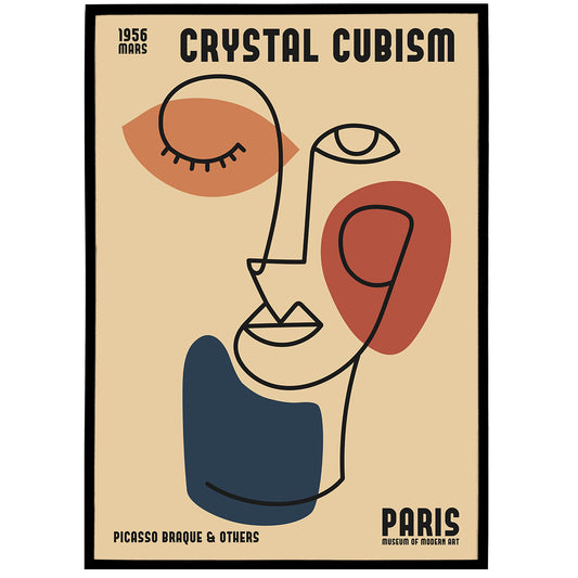 Crystal Cubism Exhibition Poster