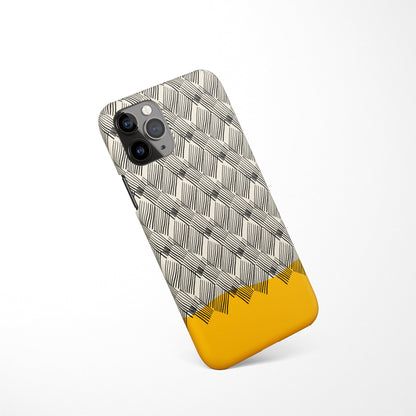 Yellow Mid Century iPhone Case