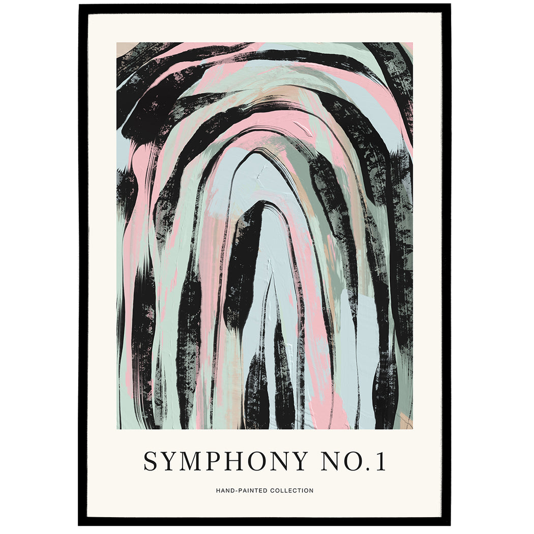 Symphony No.1 Abstract Poster