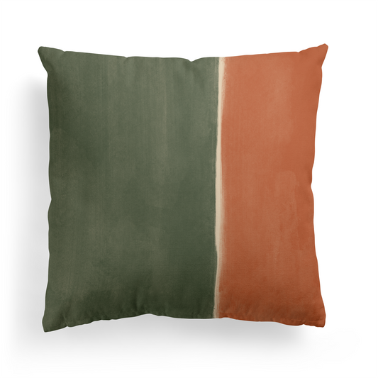 Modern Boho Abstract Color Blocks Throw Pillow