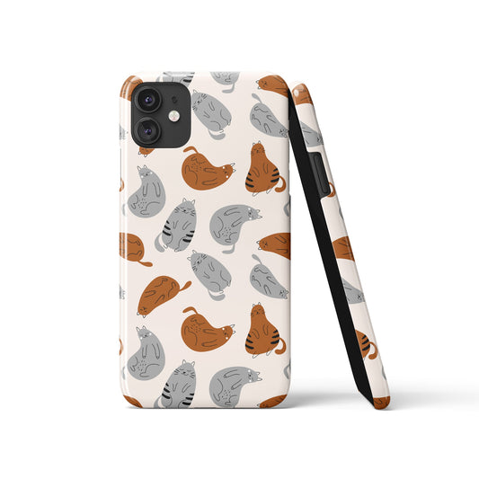 Funny Sleeping Cats iPhone Case