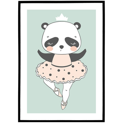 Panda Ballerina Poster