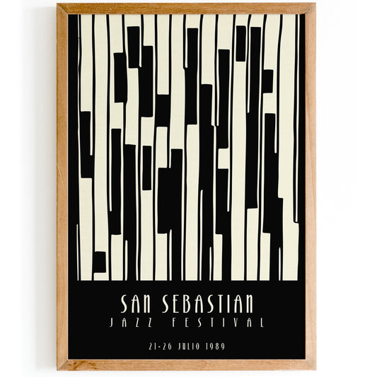 San Sebastian Jazz Festival Retro Poster