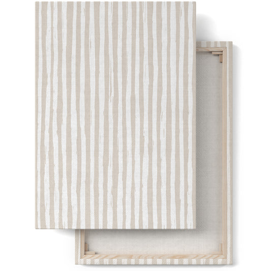 Beige Lines Minimalist Canvas