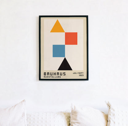 Bauhaus Triangles Poster