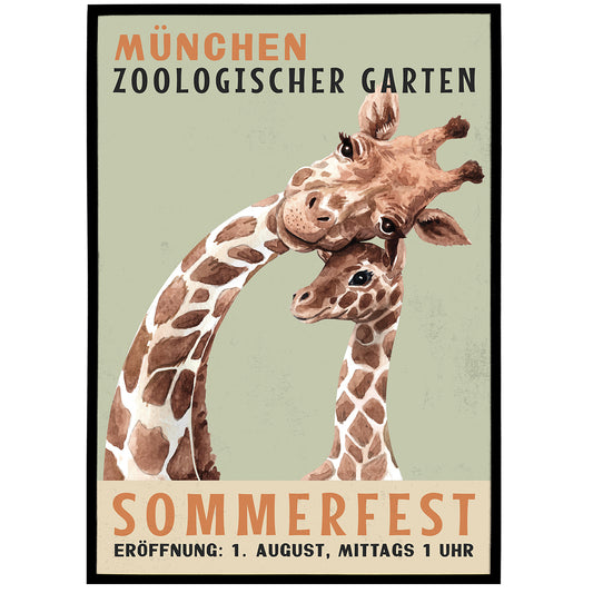 Zoologischer Garten München Plakat