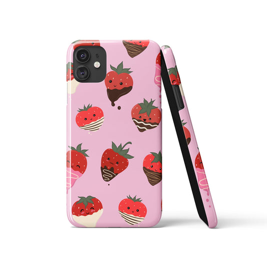 Yummy Strawberry Pink iPhone Case