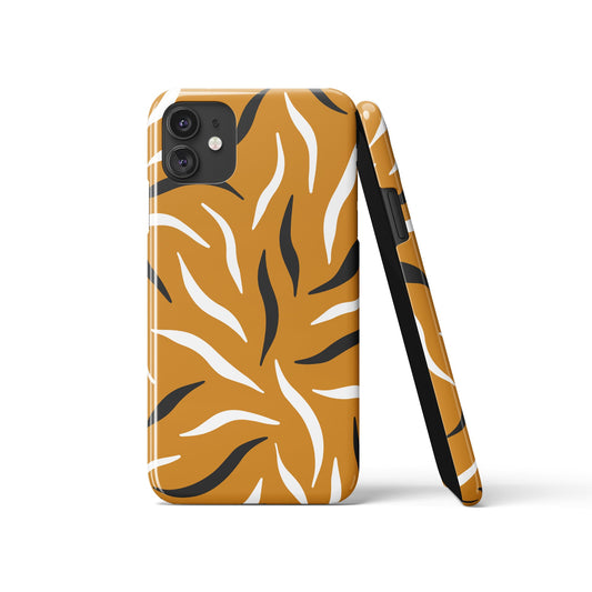 Mustard Abstract Animal Pattern iPhone Case