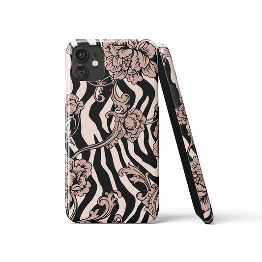 Animal Pattern with Flowers iPhone Case
