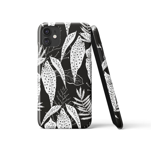 Begonia House Plant Pattern iPhone Case