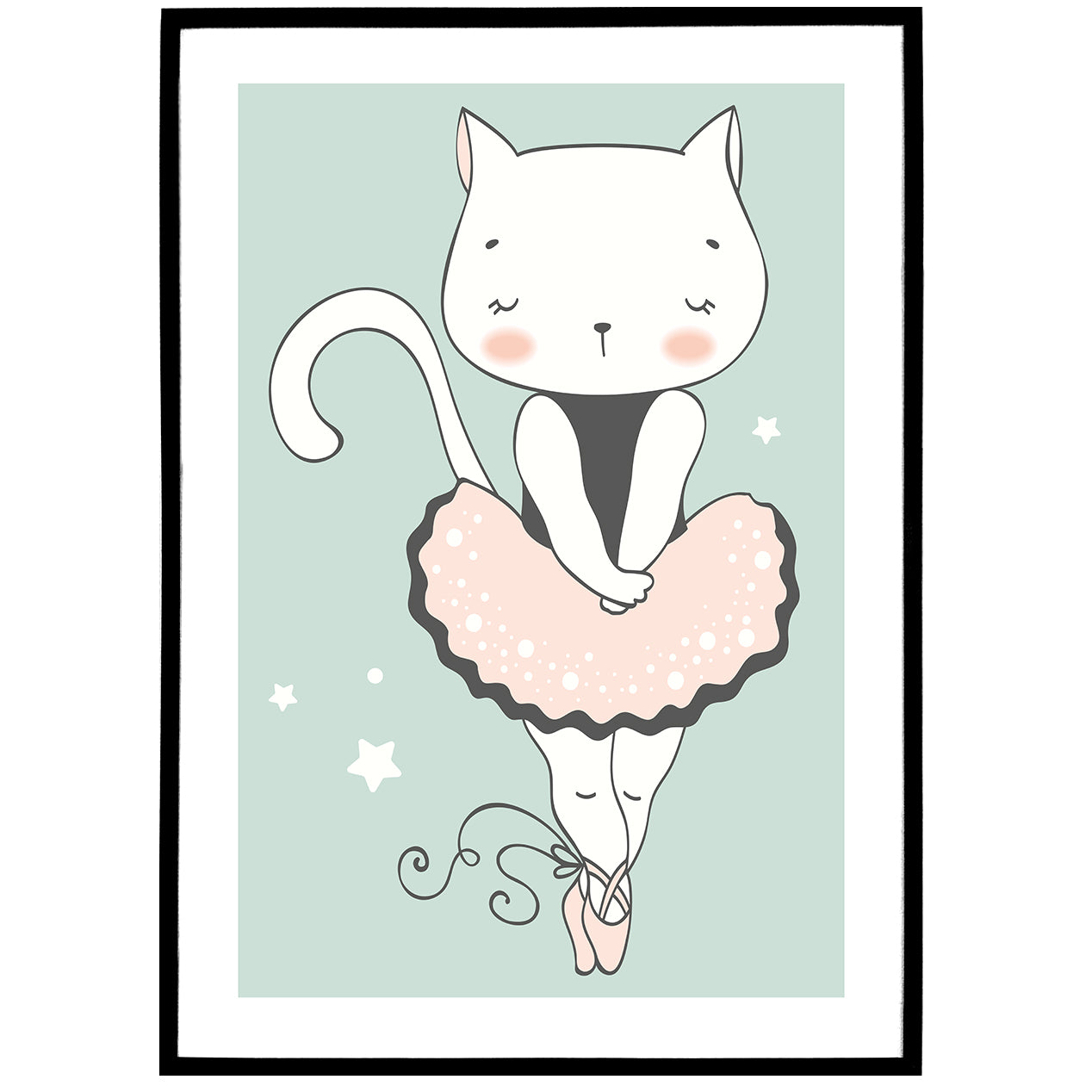Cat Ballerina Poster