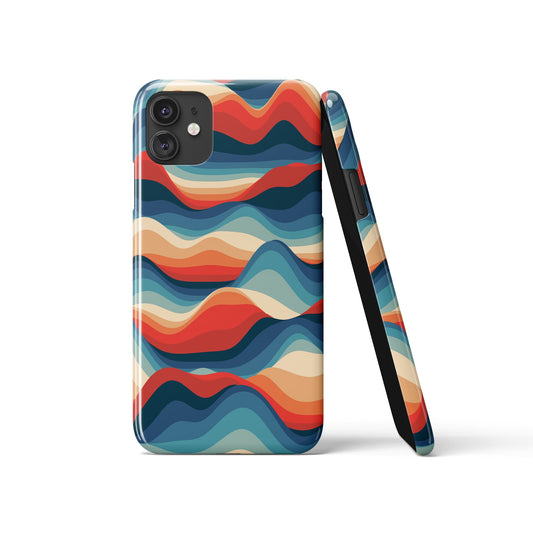 Abstract Wave Colorful iPhone Case