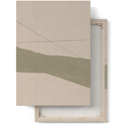 Rustic Lines Minimalist Canvas Print