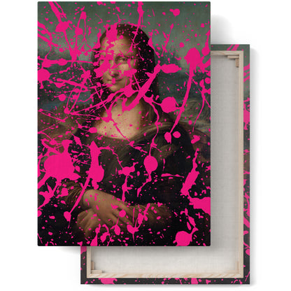 Pink  Mona Lisa Canvas Print