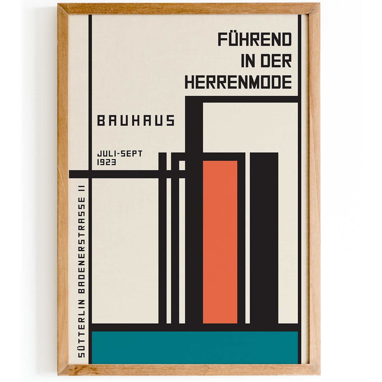 Retro Bauhaus Geometric Poster