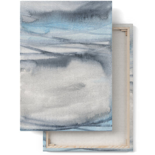 Blue Modern Abstract Canvas Print