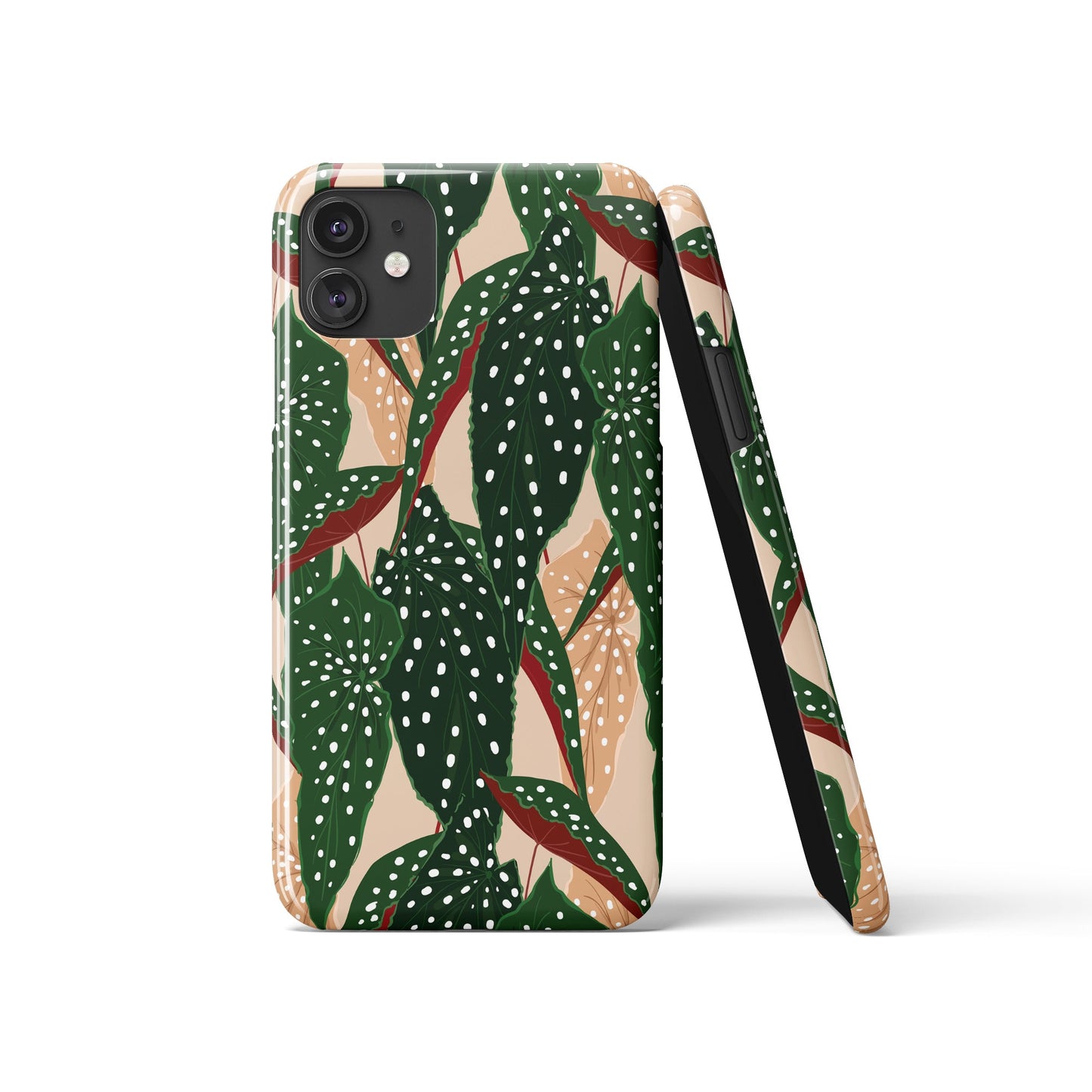 Begonia Polka Dot Plants iPhone Case