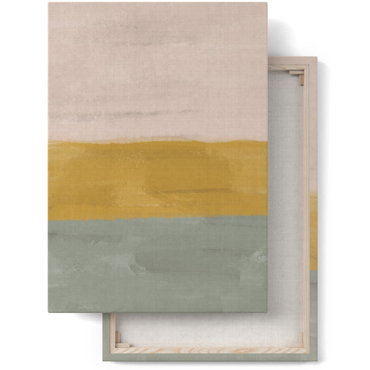 Painted Abstract Striped Canvas Print