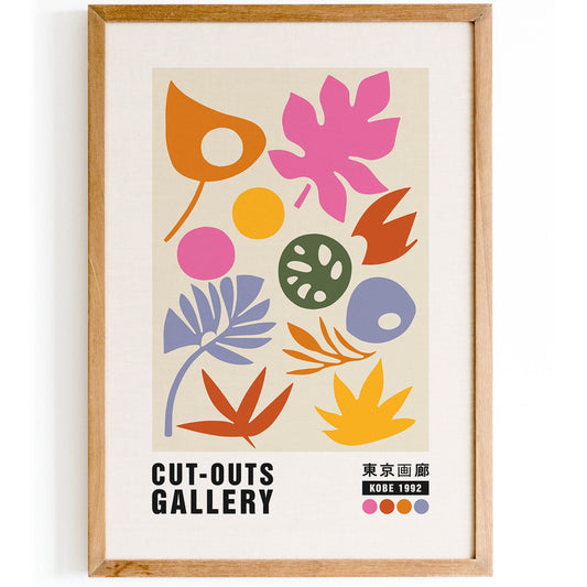 Colorful Retro Cut Outs Print - HypeSheriff Europe