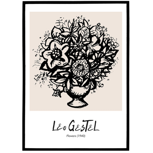 Leo Gestel Flowers Poster