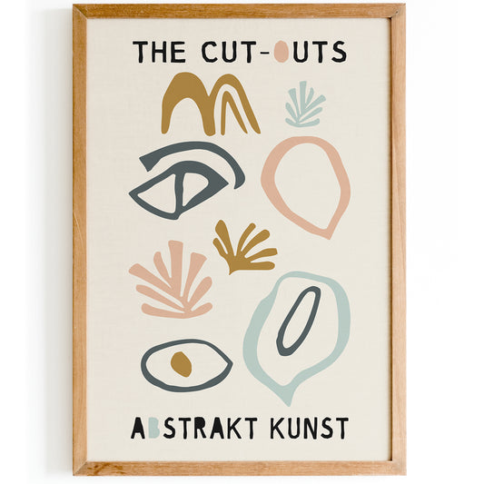 The Cut Outs Abstrakt Kunst Poster