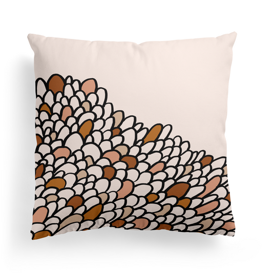 Modern Rustic Artwork Throw Pillow