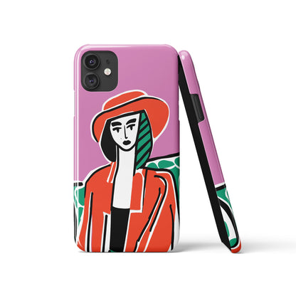 Retro Fashion Girl iPhone Case