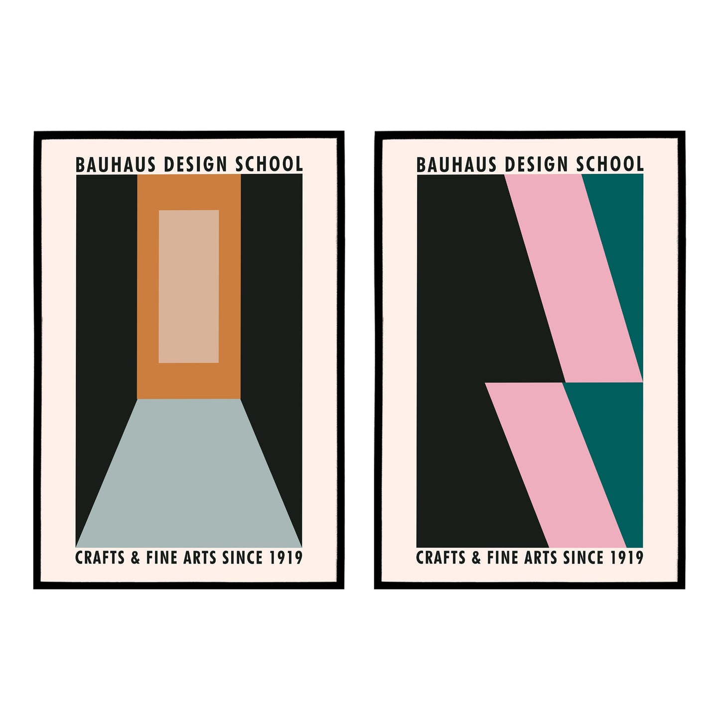Set of 2 Bauhaus Art Posters
