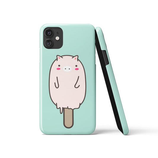 Mint Piggy Ice Cream iPhone Case