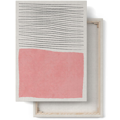Pink Mid Century Modern Canvas Print
