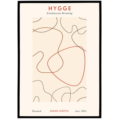 Minimal Line Art Hygge Poster