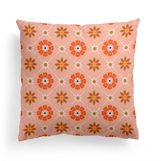 Florak Vintage Pattern Throw Pillow