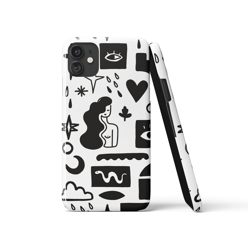 Black&White Modern iPhone Case