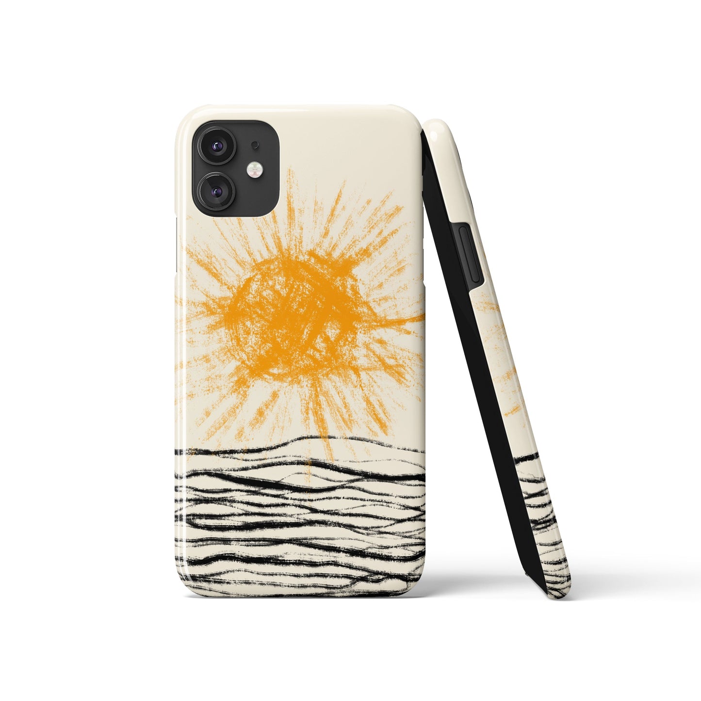 Handdrawn Sun iPhone Case