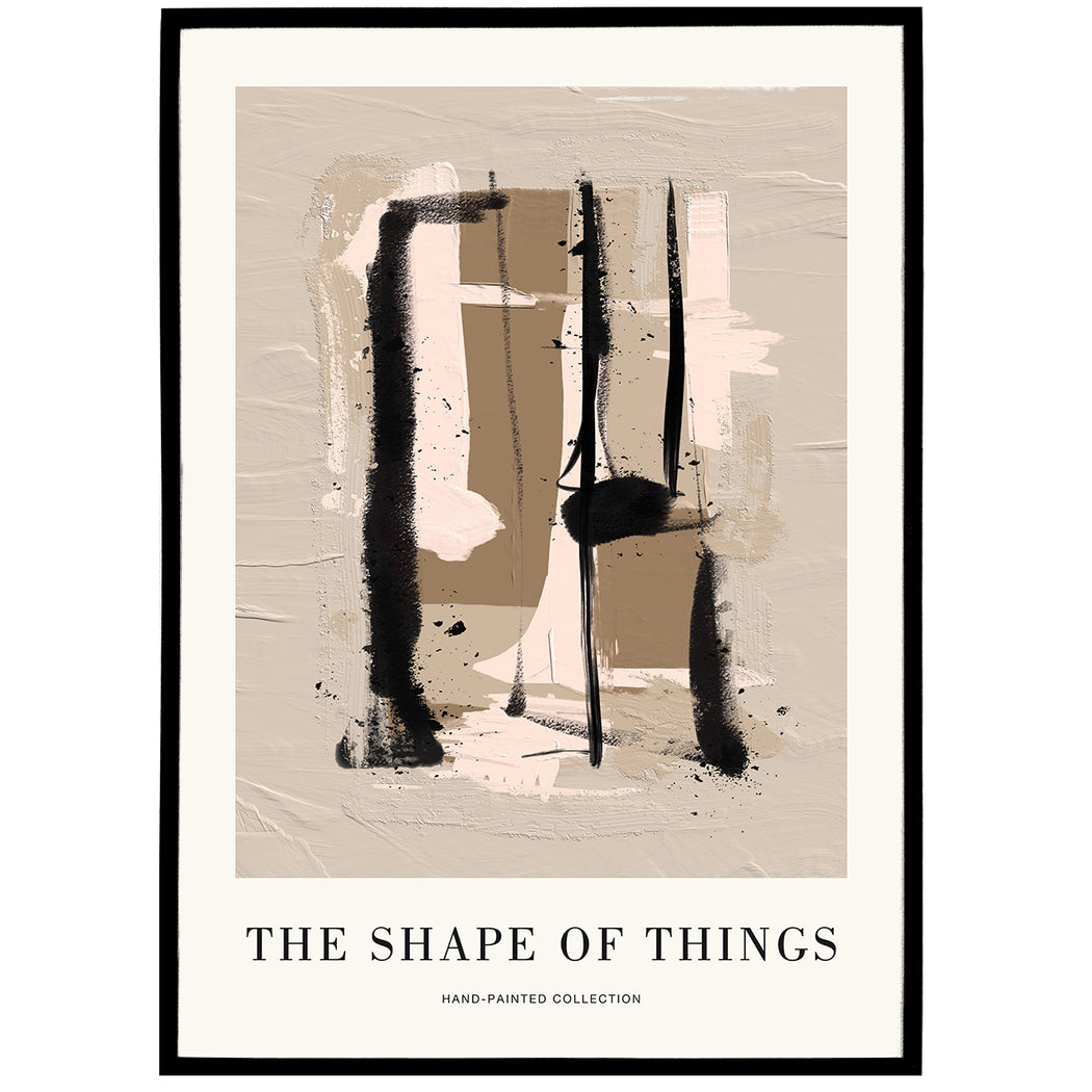 The Shape of Things Modern Poster