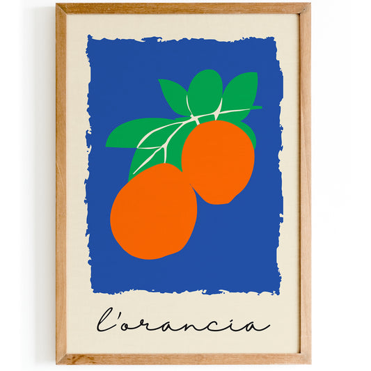 L'Arancia Orange Fruit Poster