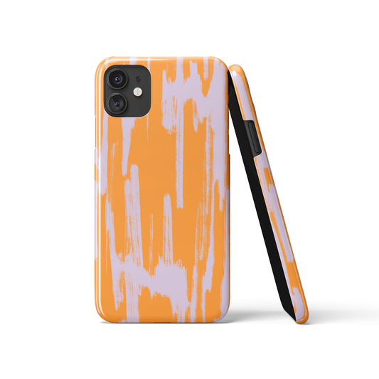 Abstract Orange Purple Art iPhone Case