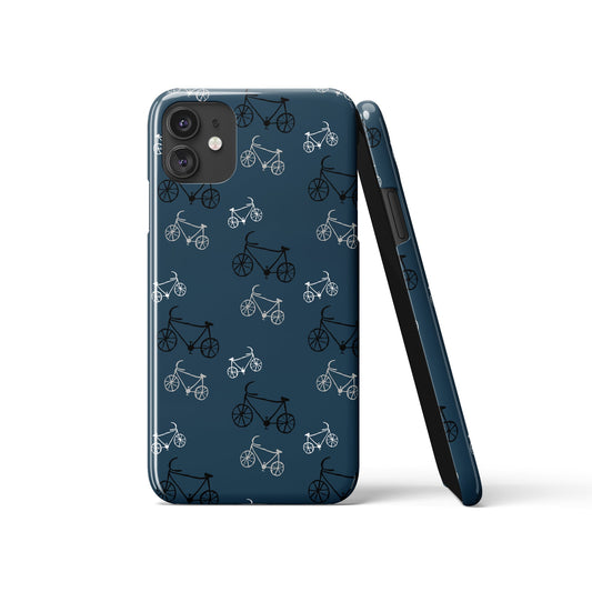Dark Blue Bicycle iPhone Case