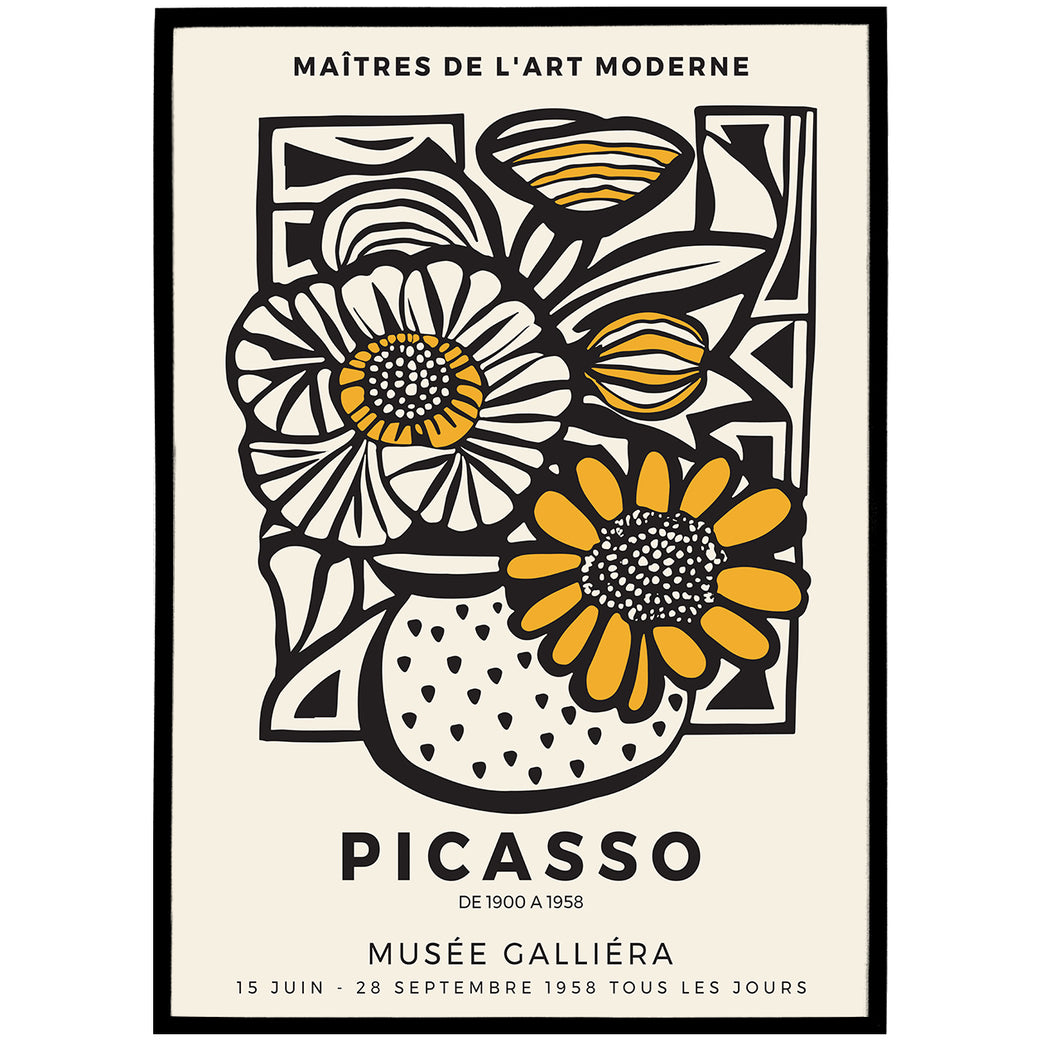 Flowers Pablo Picasso Poster
