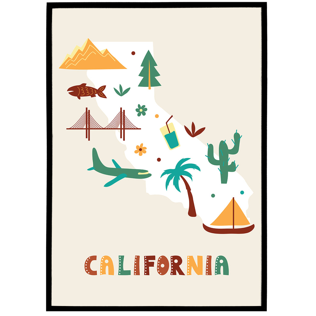 California, Travel Poster