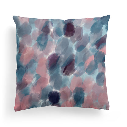 Painted Abstract Throw Pillow