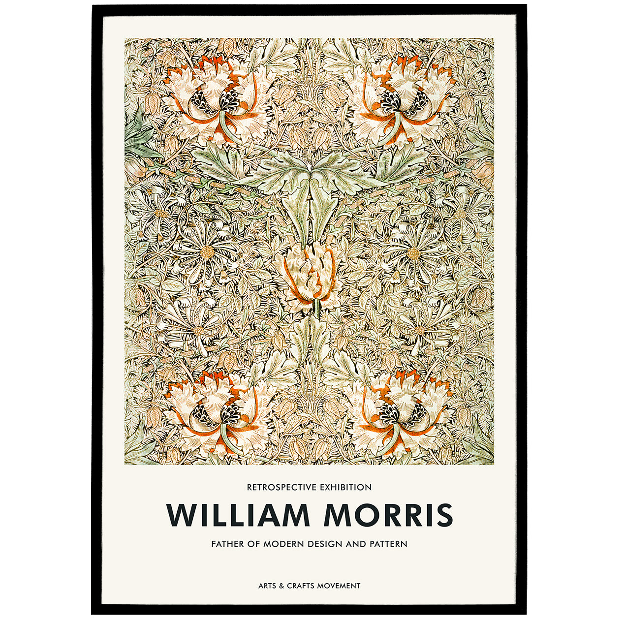 W. Morris, Retrospective Exhibition Poster