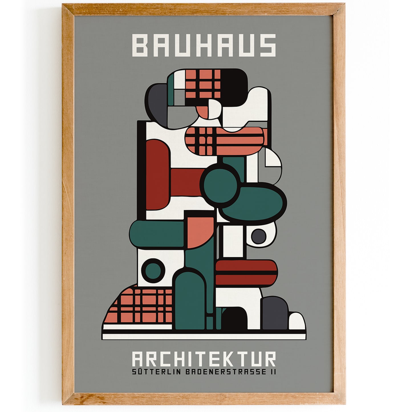 Grey Bauhaus Architektur Poster